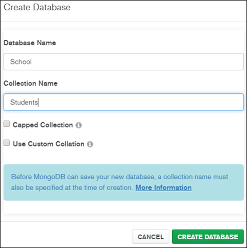 Insert Documents — MongoDB Compass