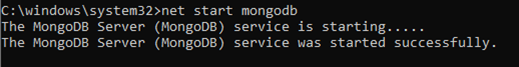 Start MongoDB server