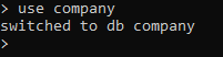Switch to a different database in MongoDB Shell