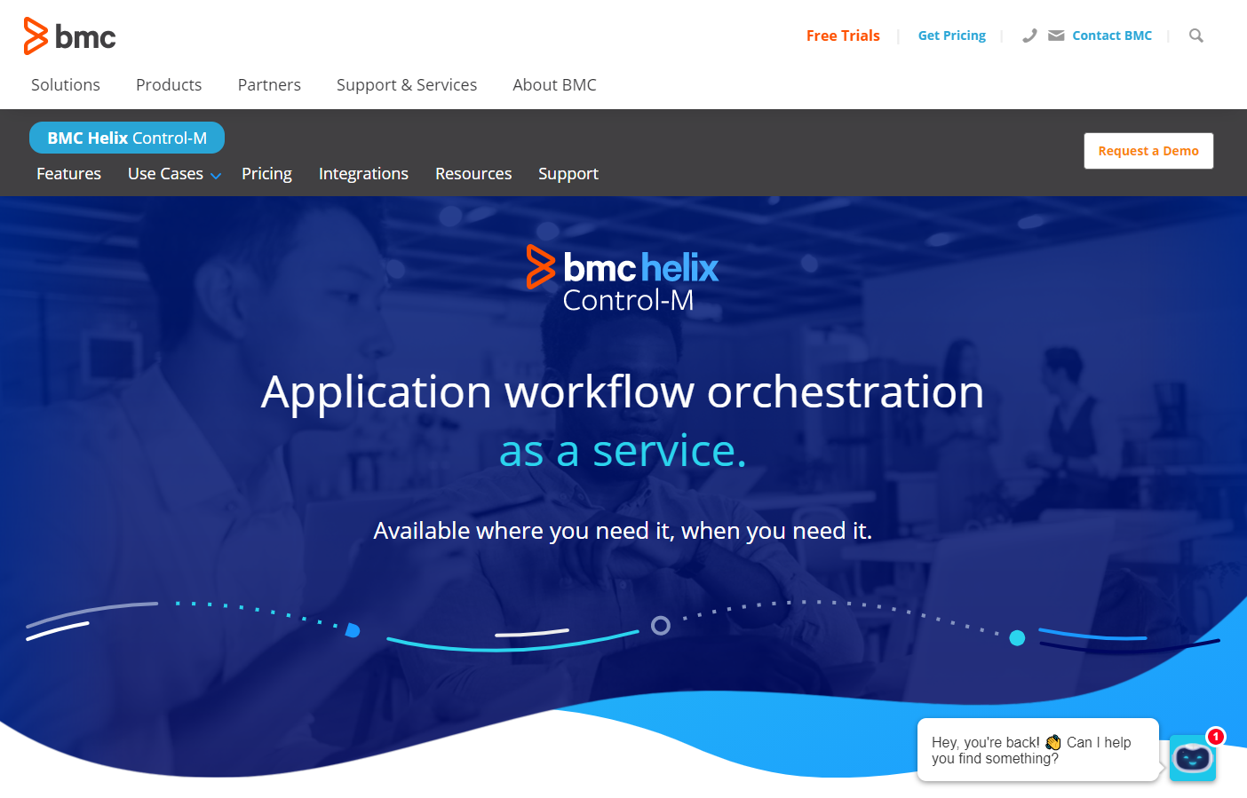BMC Helix Control-M Main Page