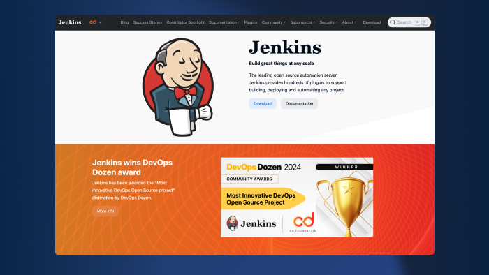 Install Jenkins by downloading it from the website.