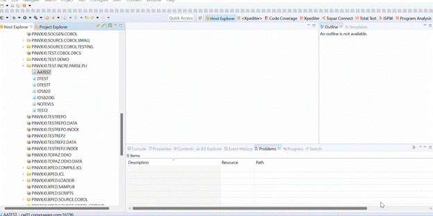 Outline view without saving the file