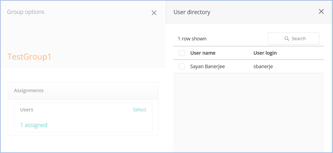 User directory