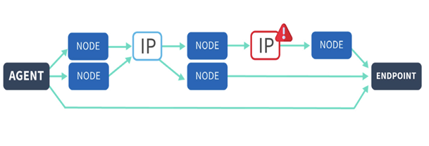 Figure 1. Netreo Path Insight network topology diagram.