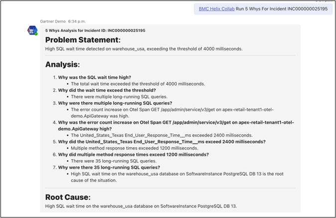BMC HelixGPT Post Mortem Analyzer